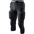 COOLOMG Youth Football Girdle with 7 Impact Pads, Black Large
