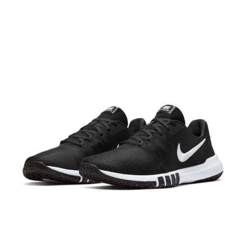 Nike Flex Control 4 Men's Athletic Workout Shoes - Black/White, Grey, Size 12