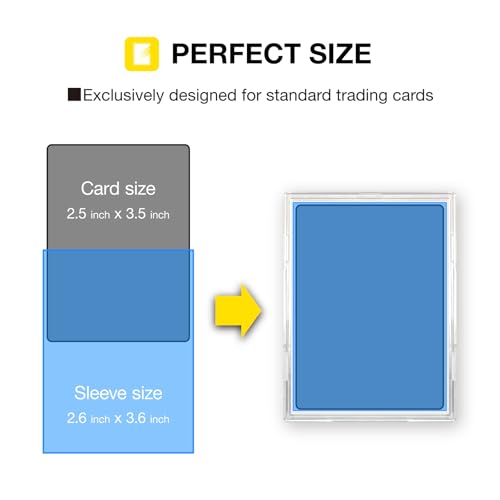 Full Protect Sleeve - Standard Size Clear Card Sleeves for Sports & Collectible Cards, 36 Pieces