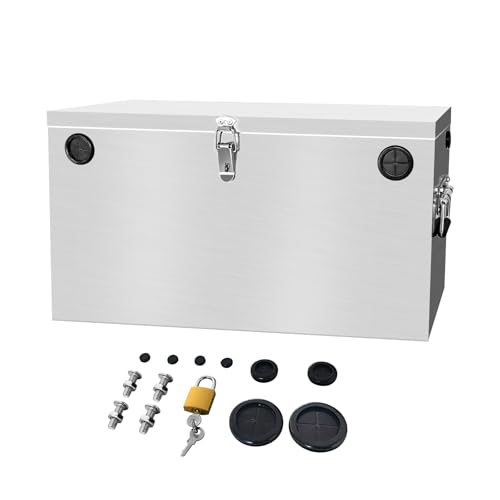 Peastorm Double Series RV Marine Battery Box 12V Waterproof Stainless Steel for Boat & Kayak