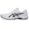 ASICS Men's Game FlyteFoam Tennis Shoes 10.5 White/Black - Lightweight & Supportive