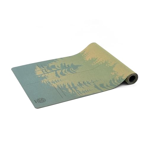 Peaceful Mountain Cork Yoga Mat 72x26x4mm Extra Large Non-Slip Support