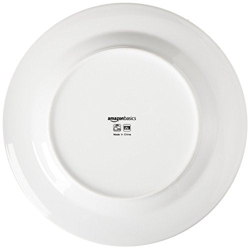 Porcelain Dinnerware Set for 6 - Microwave & Dishwasher Safe, 18 Pieces White