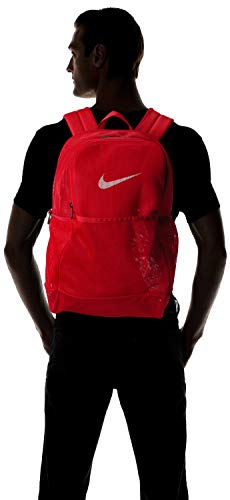 Nike Brasilia Mesh Backpack - Unisex-Adult, University Red, One Size