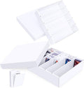 Leyzan 5-Row Trading Card Storage Box 2-Pack with Dividers for MTG & Sports Cards