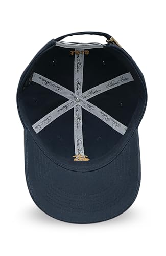 Brushed Navy Brooks Brothers Men’s 100% Cotton Twill Baseball Cap - One Size Adjustable