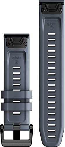 Blue Silicone Garmin Quickfit Armband for Fenix, Epix, Instinct, Forerunner 745/945/955, MARQ Series - One Size