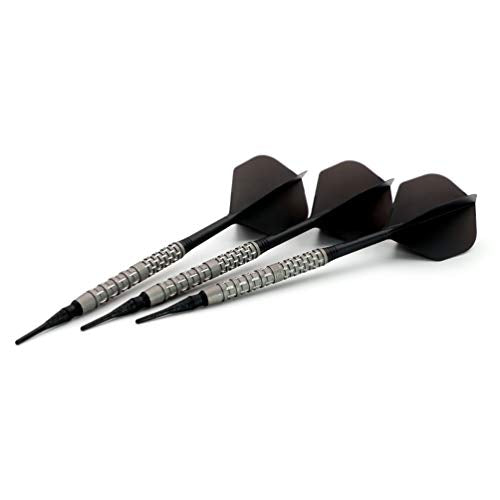 CUESOUL Super Grip-DZ1 20g Soft Tip Tungsten Darts - Frosted Finish, 3-Pack