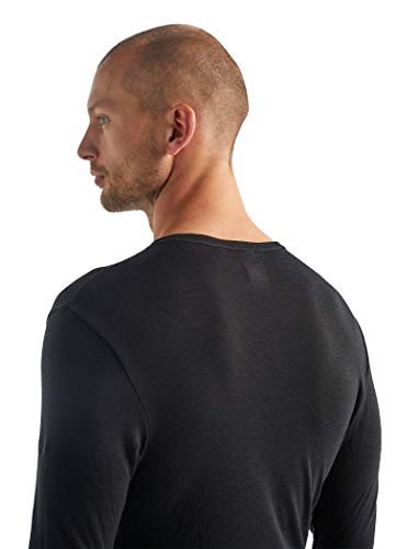 Icebreaker Men's 175 Merino Long Sleeve Crew Shirt X-Large Black