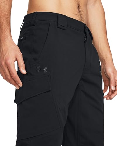 Under Armour Enduro Elite Cargo Pants 34W x 30L Black Water-Resistant Athletic Workwear