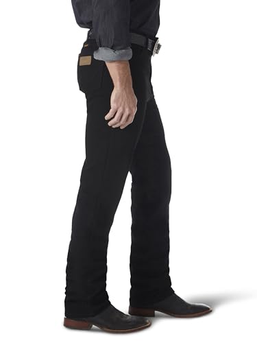 Wrangler Men's Cowboy Cut Slim Fit Jeans - 30W x 32L Shadow Black