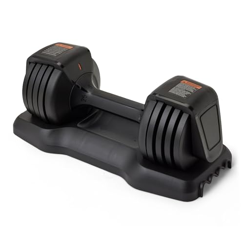Adjustable Dumbbell 25 lb with 5 Weight Options - Space-Saving Fitness Equipment