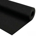 Black Rubber Flooring Roll 1/4 Inch Thick for Home Gym, Stall & Trailer - 120" x 48"