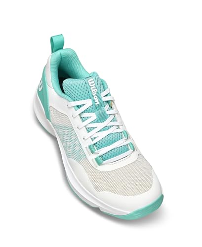 Women’s Wilson Hurakn Pro V2 Padel Shoes - White Turquoise 8.5