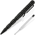 Black Tactical Pen with Glass Breaker and Self Defense Tool - EDC Military Gear