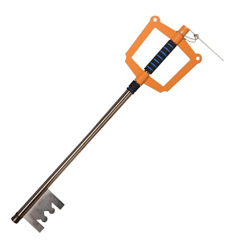 Cosplay Keyblade Prop - Stainless Steel Kingdom Hearts 34-Inch Replica - Yellow Variation