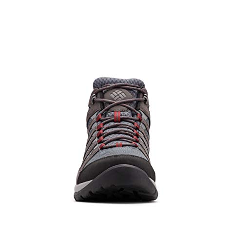 Columbia Men's Redmond V2 Mid Waterproof Hiking Boots - 11.5 Graphite Red Jasper