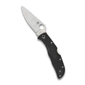 Spyderco Endela Lightweight Folding Pocket Knife - PlainEdge, Black, Versatile EDC