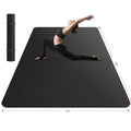Extra Large Yoga Mat 78x54 Inches Non-Slip Thick Exercise Mat for Yoga & Pilates - Black