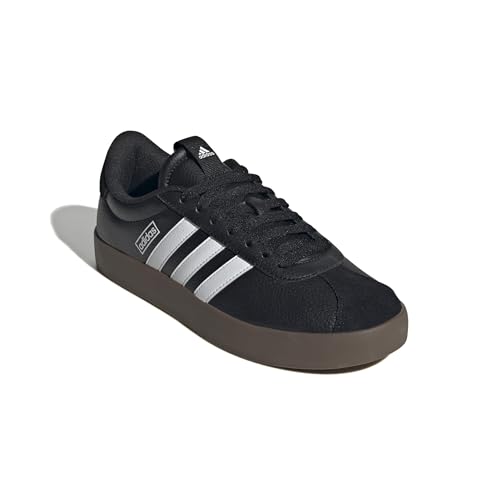 adidas Women's Vl Court Bold Sneakers Black White Gum Platform Shoe