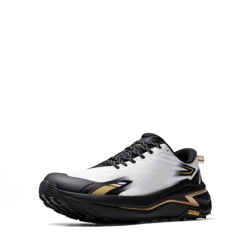 NORTIV 8 Men's Wide Toe Box Trail Running Shoes 11 White/Black