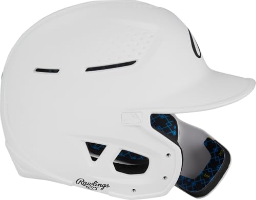 Junior Reverse Baseball Batting Helmet with Reversible Face Guard - White, Size 6 3/8-7 1/8