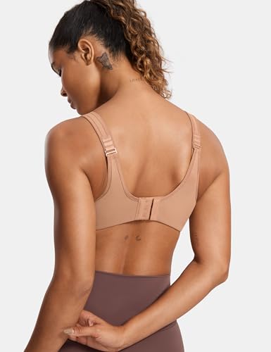 Women's Ladder Adjustable Straps Sports Bras - 36DD Barely Buff