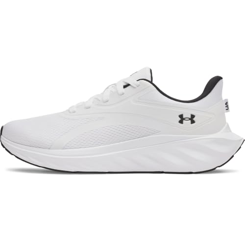 Under Armour Men's Charged Plus Ascend Running Shoes - White/White/Black, Size 11