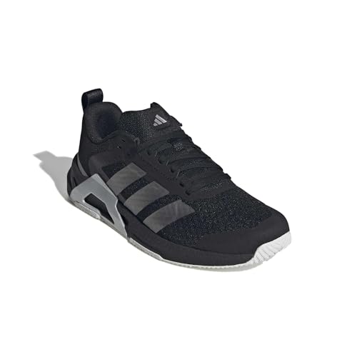 adidas Womens Dropset Control Training Sneakers Black 8.5 Iron & Silver Metallic