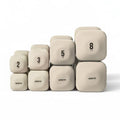 WeGym Square Dumbbell Set for Home Gym - Lower Sandstone-No Rack