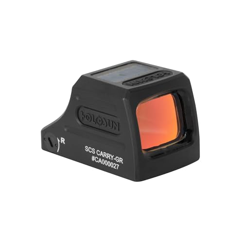 Holosun Green Multi-Reticle Pistol Sight with Solar Charging, Aluminum Enclosed Compact