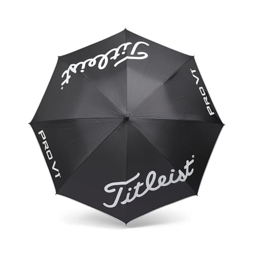 Titleist StaDry Single Canopy Golf Umbrella - Weatherproof Golf Rain Shield