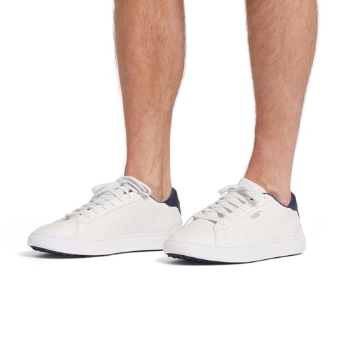 PUMA Classic G Men's Golf Shoes - Size 10.5, Warm White & Deep Navy