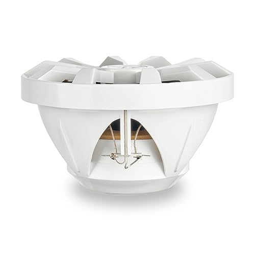 BELVA 8-Inch White 2-Way Marine Coaxial Speakers Pair - 500W Peak Power