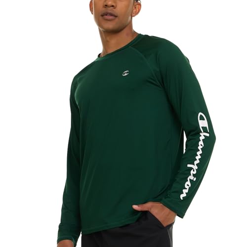 Men's UPF 50+ Long Sleeve Rash Guard Swim Shirt - Quick Dry Water Sports