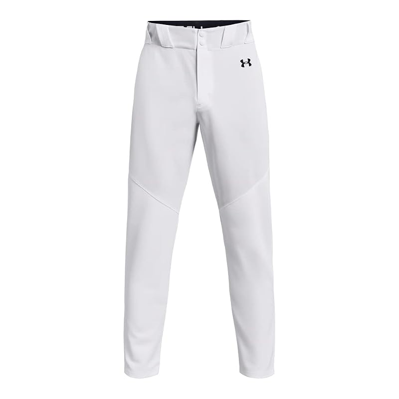 Under Armour Men’s Utility Baseball Pants 22 – White/Black, Medium