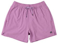 Men's Swim Trunks - Oh Buoy 2-in-1 Stretch Lined 5" Water Short with Cooling Liner - Dusty Lavender, Medium