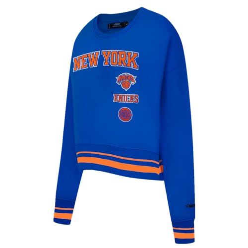 New York Knicks Pro Standard NBA Retro Crewneck Sweatshirt - XL Royal/Orange