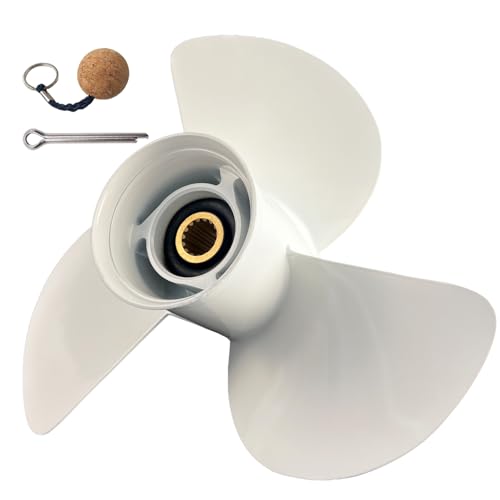 Boat Propeller for Yamaha 50-130HP 14x11 Pitch - Aluminum, 3-Blade, Right-Hand