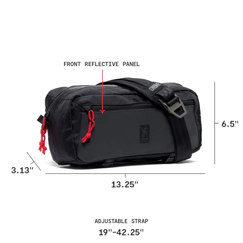 Mini Kadet Sling Bag Black Xrf - Water-Resistant Crossbody Messenger