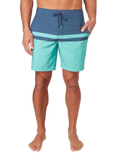 Fair Harbor Ozone Men's 10" BreezeKnit Swim Trunks - Quick Dry, Performance, Medium Jade