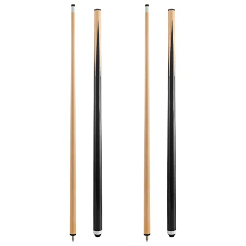 58-Inch Pool Cue Set 2 Pieces 20 Oz Heavy Duty Billiard Cues - Portable & Durable