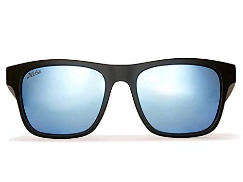 Hobie Coastal Float Polarized Sunglasses for Men and Women - Floating Frame, UV Protection, 54 mm, Outdoor Sunglasses Womens & Mens, Sport Lightweight & Durable - Satin Black Frame, Cobalt Mirror Lens