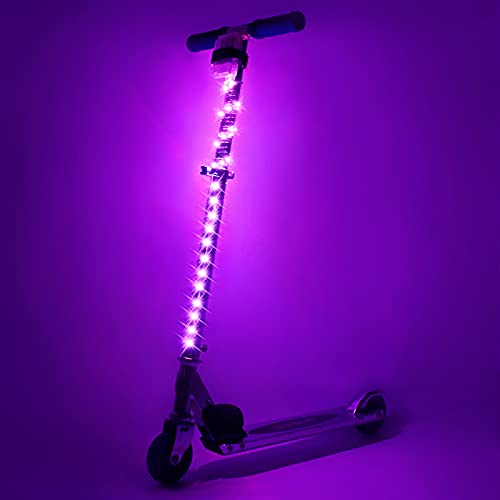 LED Scooter Stem Lights 16 Color Remote Control Night Visibility