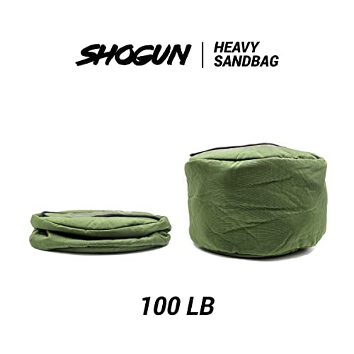 Shogun 100 LB Heavy Duty Adjustable Workout Sandbag - Green for Cross Training & Strongman Exercises