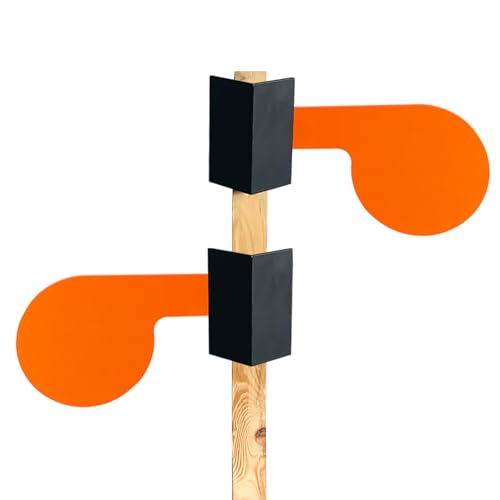 AR500 Steel Dueling Tree Targets Set - 6 Inch Reactive Shooting Targets for Outdoor Range