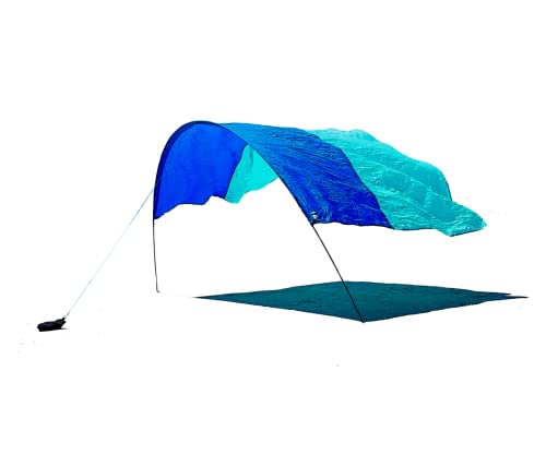 Shibumi Shade (Previous Generation) Wind Powered Beach Shade - Lightweight Sun Shelter for Groups
