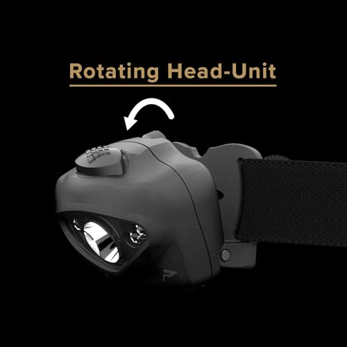 Princeton Tec VIZZ 550 RGB Headlamp Black RGB - 550 Lumens Waterproof Dimmable LED