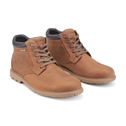 Rockport Men's Rugged Waterproof Buckle Boots - Boston Tan 6.5 Wide