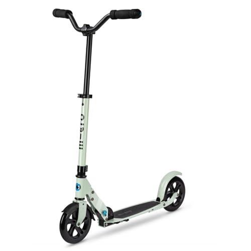 Micro Kickboard Speed Deluxe Foldable Scooter for Teens & Adults - Clay, 180mm PU Wheels, Adjustable Handlebar, Up to 220 lbs